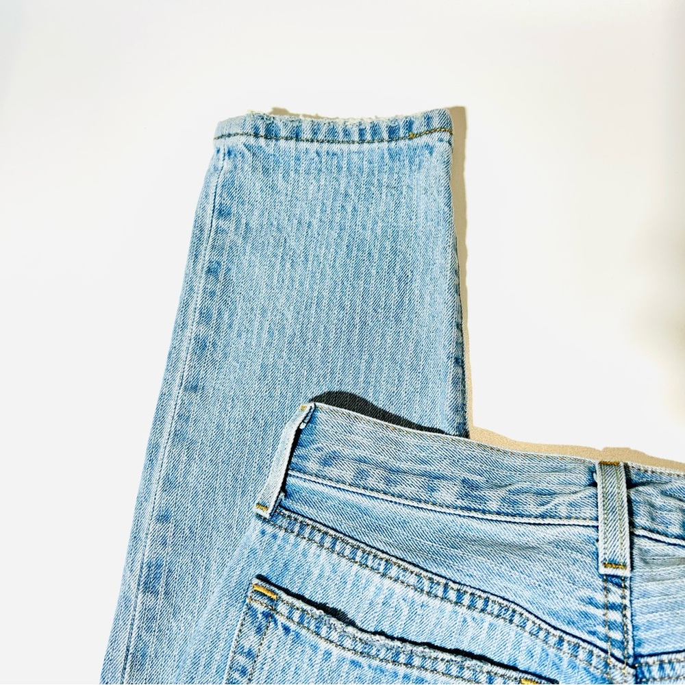 Levi's jeans 501 Buttonfly striped jeans skinny  high rise premium women size 25 - Picture 6 of 9